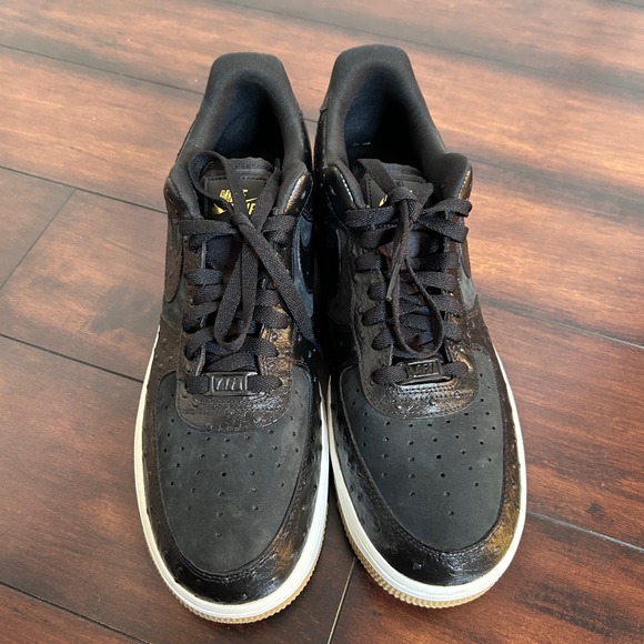 Nike Other - Nike Air Force 1 Low 07 Mens 14.5 Black Ostrich Gum DZ2708-002 NWOB